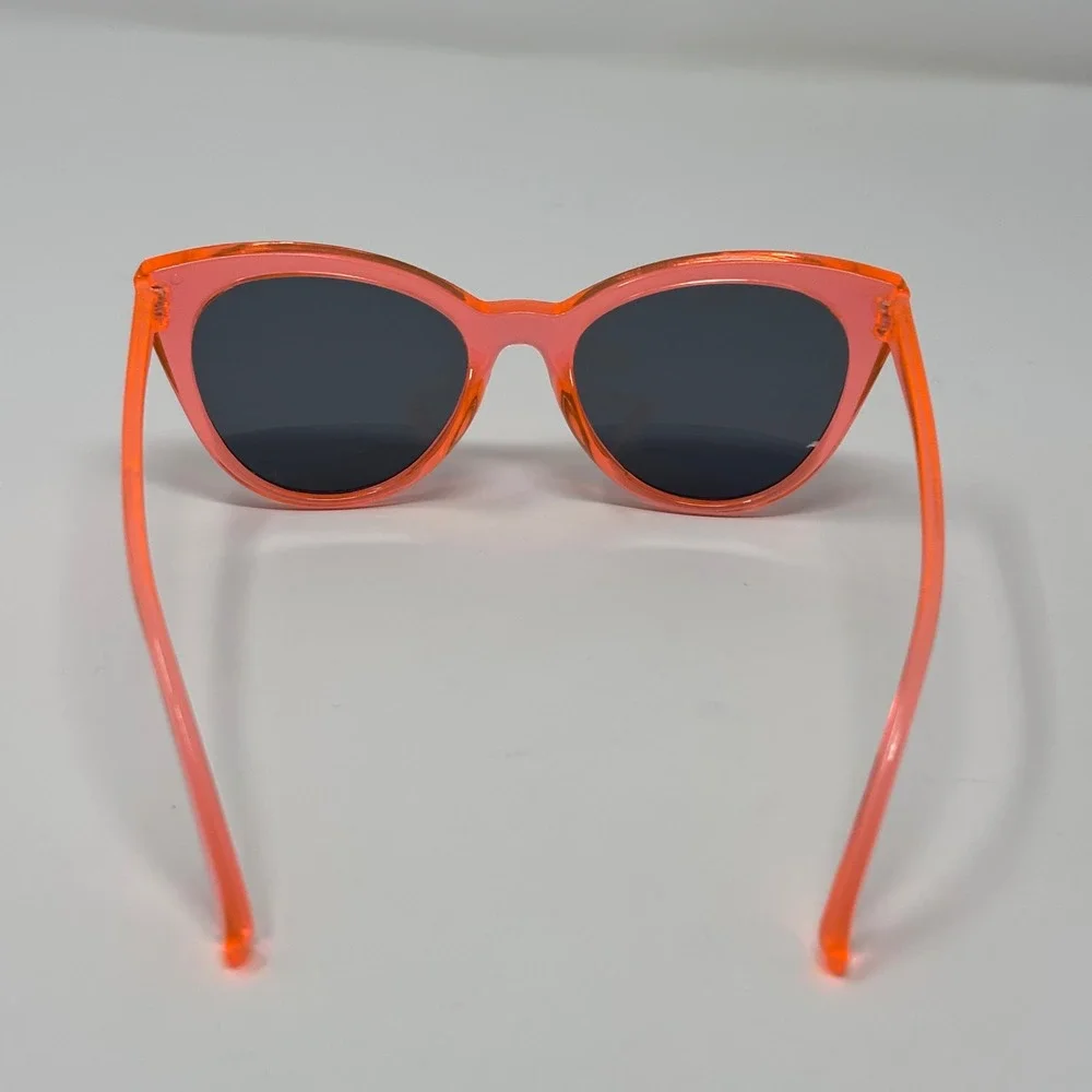 Cat Eye‎ Sunglasses Girls One Size Orange Neon Retro Summer Beach